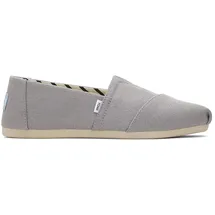 TOMS Women Espadrille, Drizzle Grey Recycled Cotton Canvas, 38.5 EU