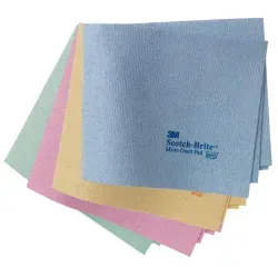 3M Scotch-BriteTM  Microfaser-Vliestuch, 32 x 40 cm DUETTGN , 1 Packung = 5 Stück, Farbe: grün