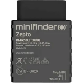MiniFinder MiniFinder, Zepto GPS Tracker Fahrzeugtracker, Live Tracking Schwarz 1St.