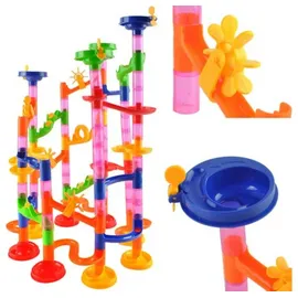 Iso Trade Murmelbahn Kugelbahn Konstruktionsbausteine für Kinder Motorikspielzeug 6135