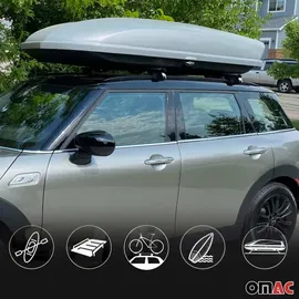 Omac Dachträger Grundtäger für VW Passat B8 Variant 2014-2019 75kg Alu Schwarz 2tlg