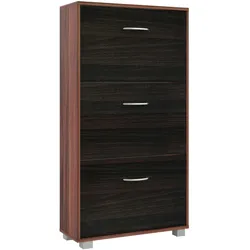 Casaria Schuhschrank Schuhregal Schuhaufbewahrung 3 Klappen