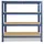 shelfplaza HOME 100x23x40 cm Schwerlastregal in blau mit 4 Böden und 175 kg Traglast pro Boden