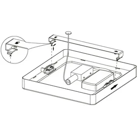 EGLO Fueva 5 21 x 21 cm warmweiß schwarz
