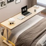 Betttisch – höhenverstellbarer Rolltisch auf Rollen für Laptop, Mobilheim, Krankenhausgebrauch, praktischer Arbeitsplatz für Schlafzimmer und Wohnräume
