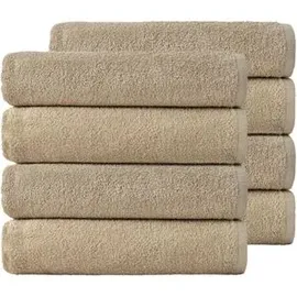 NatureMark Handtuchset 50 x 100 cm sand-beige 8 St.
