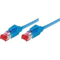 Tecline 71805B Netzwerkkabel blau, 5 m Cat6a S/FTP, (S-STP)