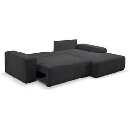 werk2 Ecksofa Cord 2-Sitzer Anthrazit