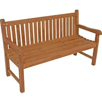 Lesli Living Gartenbank Teak Landhausbank "Cardiff" 150cm Teakbank Bank