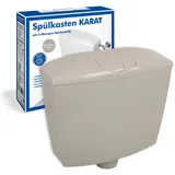 SANITOP-WINGENROTH Spülkasten Karat | Kunststoff | 2 Mengen Spültechnik | 3,5 oder 6 - 9 Liter | Tiefspülkasten | Manhattan