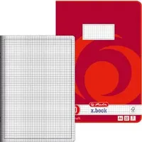 Herlitz Schulheft x.book Lineatur 40 kariert DIN A4 Rand rundum, 32 Blatt, 1 St.