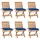 vidaXL Gartenstuhl 6 St. 6 x 6 x 6 cm blau