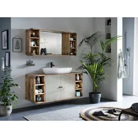 Woodkings Badmöbel Set Dingle III grau