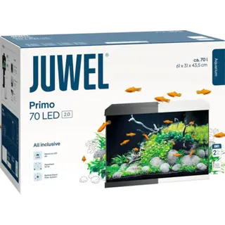 Aquarium JUWEL Primo 70 LED 2.0 inkl. Abdeckung, Bioflow Super Filter, Eccoflow Pumpe, AquaHeat Pro, NovoLux LED ca. 61 x 31 x 43,5 cm, ca. 70 l weiß