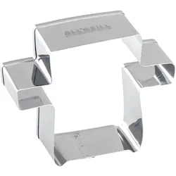 Plätzchen-Ausstecher in Grillform - Edelstahl F√∂rmchen - 5,5 x 7 x 2,5cm