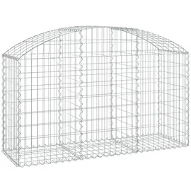 vidaXL Gabione mit Hochbogen 150 x 50 x 80 cm