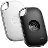 Tile by Life360 Pro - Leistungsstarker Bluetooth-Tracker, Schlüssel- und Gegenstandsfinder für Schlüssel, Taschen und mehr. iOS- & Android-kompatibel. Handy-Finder. 2er-Pack (Schwarz/Weiß)