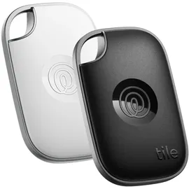 Tile by Life360 Pro - Leistungsstarker Bluetooth-Tracker, Schlüssel- und Gegenstandsfinder für Schlüssel, Taschen und mehr. iOS- & Android-kompatibel. Handy-Finder. 2er-Pack (Schwarz/Weiß)