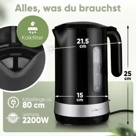 Clatronic WK 3840 1,8 l Schwarz
