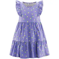 happy girls "Mädchenkleid", Mädchen, Gr. 104, EURO-Größen, lila, Stoff, 100% Baumwolle, normal, Kleider Sommerkleid