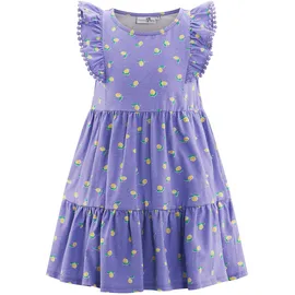 happy girls "Mädchenkleid", Mädchen, Gr. 104, EURO-Größen, lila, Stoff, 100% Baumwolle, normal, Kleider Sommerkleid