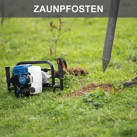 SCHEPPACH Benzin Erdbohrer 1,97 PS Pfahlbohrer Erdbohrgerät EB2000 & 6 Bohrer