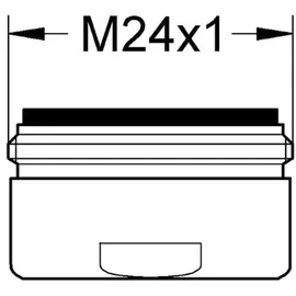 Grohe Laminar-Strahlregler (Außengewinde, M 24 x 1, Durchflussklasse: X chrom, 13955000