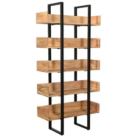 miliboo Industrieller Bücherschrank 90 x 0 x 0 cm Schwarz