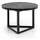 FineBuy Couchtisch Rund Schwarz Massivholz 58 x 58 x 40 cm