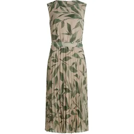 Betty & Co Chiffonkleid Plissee Beige/Grün 46