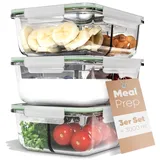 classbach Frischhaltedose transparent 1 l 3-teiliges Set