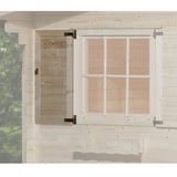 WEKA Fensterladen für Gartenhäuser, Holz - beige