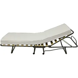 Veraflex Tokio Premium Klappbett 80x197 cm mit Höhenverstellbarem Kopfteil | Ideal als Gästebett und Reisebett