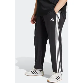adidas Essentials 3-Streifen French Terry Cuffed Plus Joggers Black / White 2X