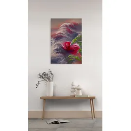 KOMAR Canvasbild Blossom Wave - 60 cm - Bild Auf Keilrahmen - Vintage Und Retro