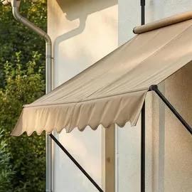 pro.tec Klemmmarkise Stem 150 x 120 cm sandfarben