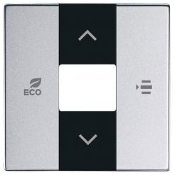 Busch-free@home® Zentralscheibe für Fan Coil-Regler (alusilber)