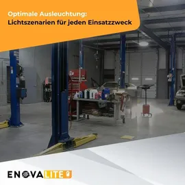 enovalite Enovalite, LED-HighBay-Leuchte, UFO, EEK: C, 100W, 17000lm, 5000K, schwarz / Schwarz