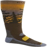 Burton Herren Performance Midweight Snowboard Socken, Sunrise, S