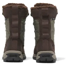 Timberland Winterstiefel TIMBERLAND "CHOCORUA TALL LACE UP WATERPROOF SNOW BOOT", Damen, Gr. 38,5, braun (schwarz braun full grain), Leder, Schuhe Winterstiefel, Snowboots, Winterboots, Winterschuhe, wasserdicht