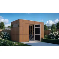 BERTILO Gartenhaus HPL 2 in verschiedenen Farben", (Milano Grigio)