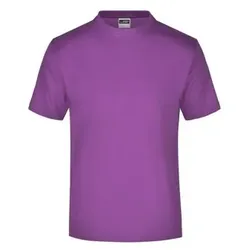 T-Shirt Rundhals JN001, purpur, Größe M - purpur - M