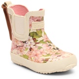 Bisgaard baby rubber Gummistiefel Regenstiefel, Matsch-Schuh, Regenschuh mit Stretcheinsatz beige|rosa 27 EU