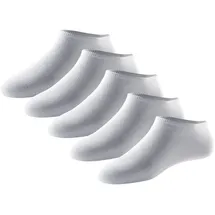 SCHIESSER Herren, Sneakersocken 5er Pack - "Bluebird", Baumwollmix Weiß 39-42