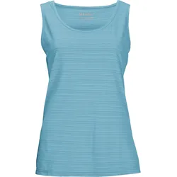 Funktionstop KILLTEC "KOS 41 WMN TP", Damen, Gr. 44, blau, Oberstoff: 93% Polyester, 7% Elasthan, sportlich, Tops, Schnelltrocknendes Funktionstop, dezent gestreift