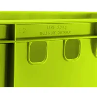 Buri Fleischkiste E2 hellgrün Lagerkiste Eurobox lebensmittelecht stapelbar E2