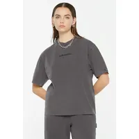 Harlem Soul HARLEM SOUL, Damen, Gr. M, grau, Single Jersey, Material: 100% Baumwolle, bedruckt, regular fit normal, Rundhals, eingesetzt gerader Abschluss, Shirts Rundhalsshirt, aus Baumwolle