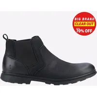 Hush Puppies Tyrone Herren Bequemer Freizeit Smart Memory Foam Stiefel Schwarz