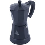 Sengfwin Elektrische Kaffeemaschine Schwarz 300 ml Espressokocher Aluminium Espressokocher Mokka Schwarz Espressokocher 6 Tassen