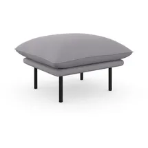 Andas Polsterhocker »Stine« Besonderes Design durch Kissenoptik und Keder, by Morten Georgsen grau